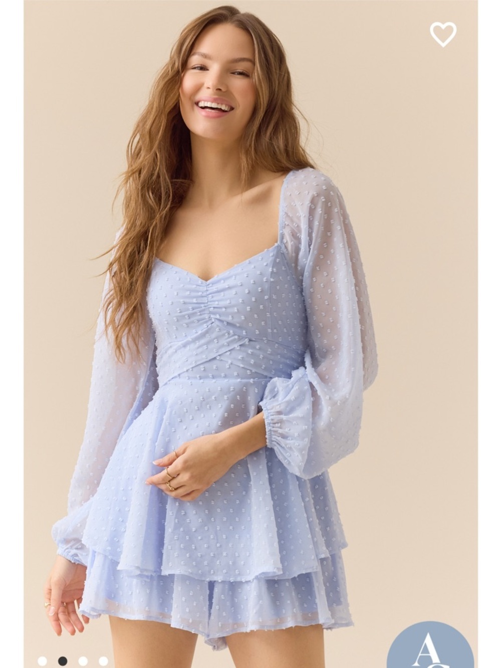 Florence Double Layer Romper New with tags Altar’d State